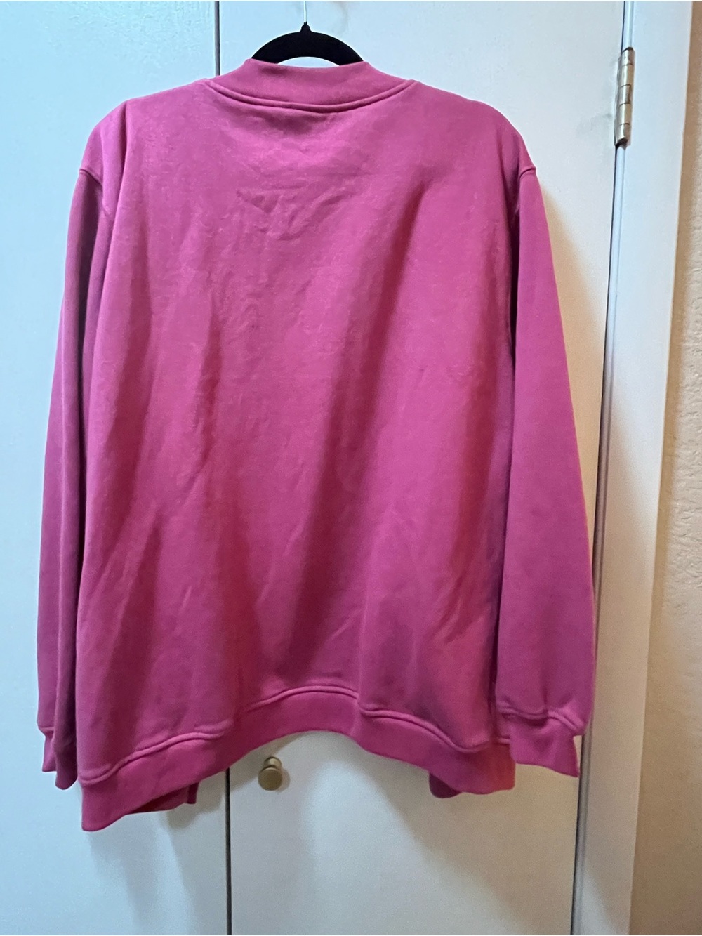 Blair Raspberry Pink Snap-Front Varsity Jacket - Picture 5 of 5